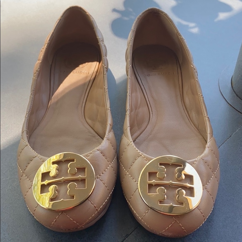 Tory Burch Benton Quilted Leather Ballet Flat